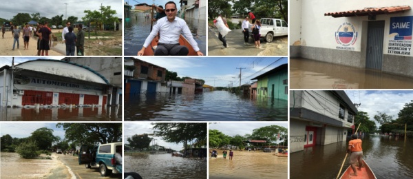 Consulado asiste a damnificados por inundaciones en Guasdualito