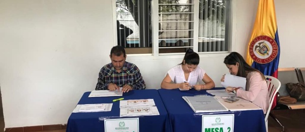 Consulado de Colombia en El Amparo inició la jornada final del proceso electoral en el exterior para Congreso y consultas interpartidistas 2018